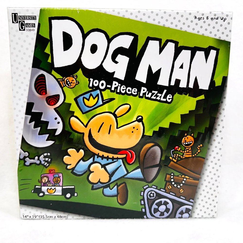 Dog Man 100 Piece Puzzle - New/Sealed